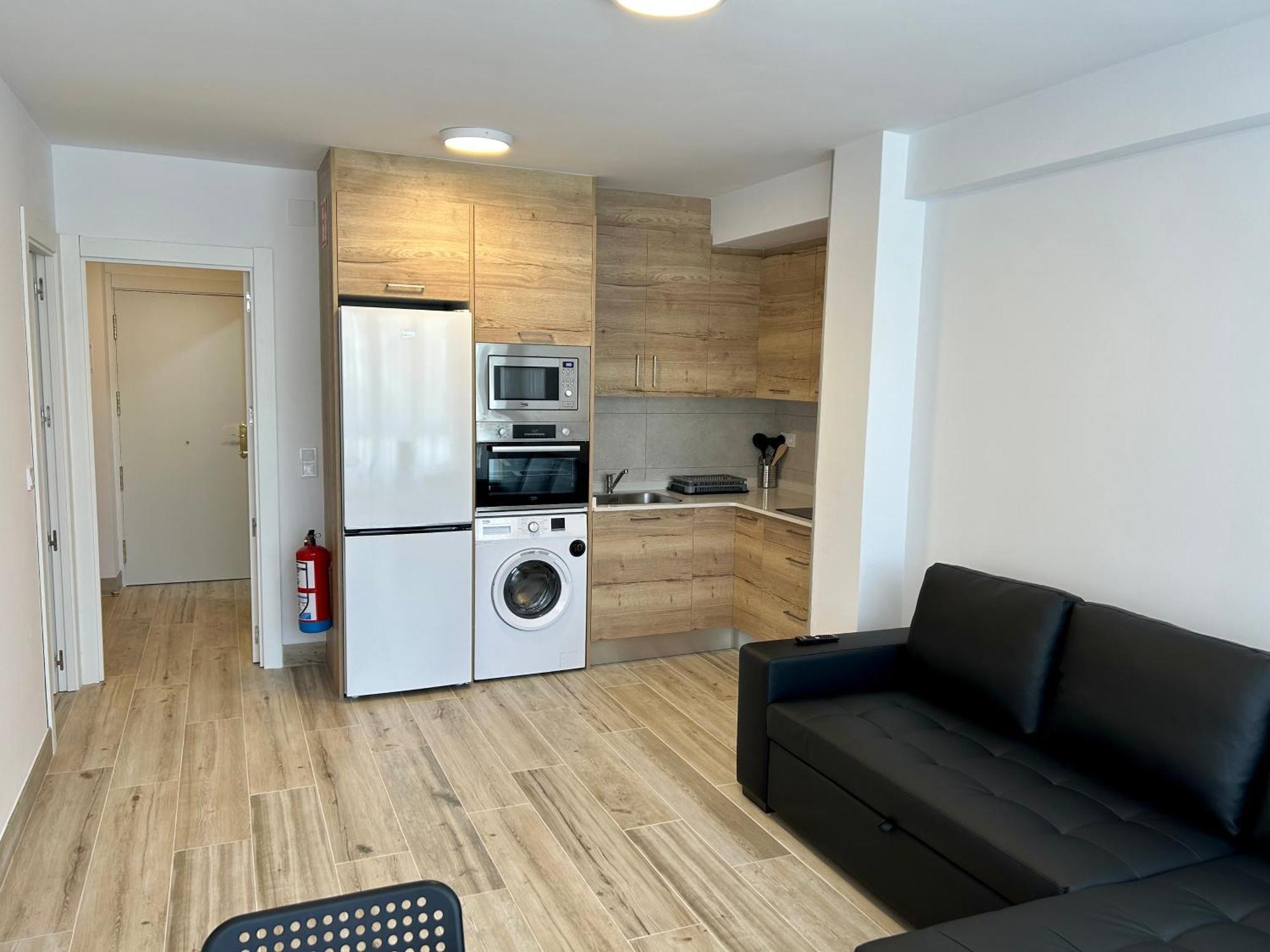 Apartamento Plaza De La Villa Playa Trengandin Noja Bagian luar foto